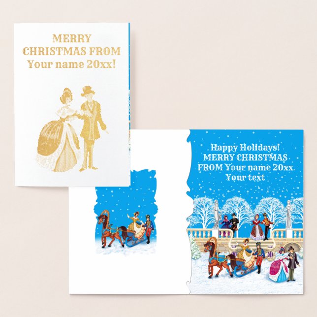 Carte Dorée Promenade hivernale (Affichage)