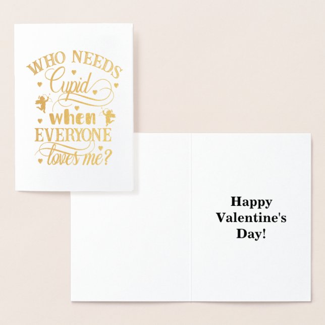 Carte Dorée Qui A Besoin D'Être Génial Quand Tout Le Monde M'A (Affichage)