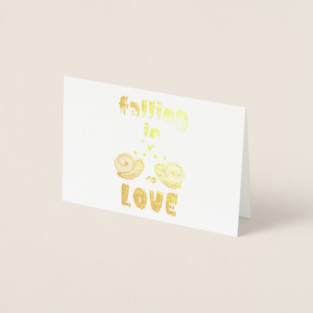 Carte Dorée Saint-Valentin (Devant)