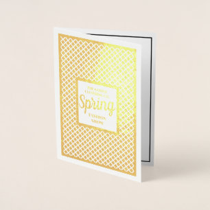 Carte Dorée Salon de mode Gold personnalisé   Événement de l'e