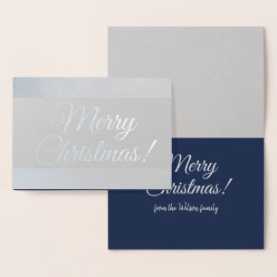 Carte Dorée Salutation de Noël brillante saisonnière de la fam