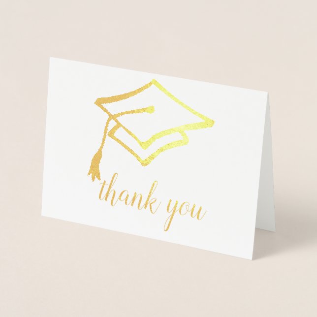 Carte Dorée Scénario et capuchon de graduation et conception d (Devant)