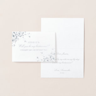 Carte Dorée Serez-Vous Ma Femme D'Accueil ? Élégant Swirl
