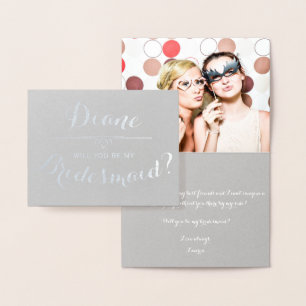 Carte Dorée Serez-Vous Ma Femme D'Accueil ? Personnalisé cursi