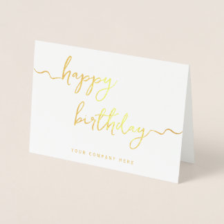 Carte Dorée Signature professionnelle Script Entreprise Annive