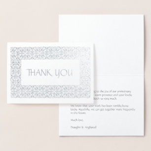 Carte Dorée Silver Elegance All Occasion "Merci" Real