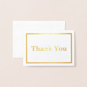 Carte Dorée Simple Merci