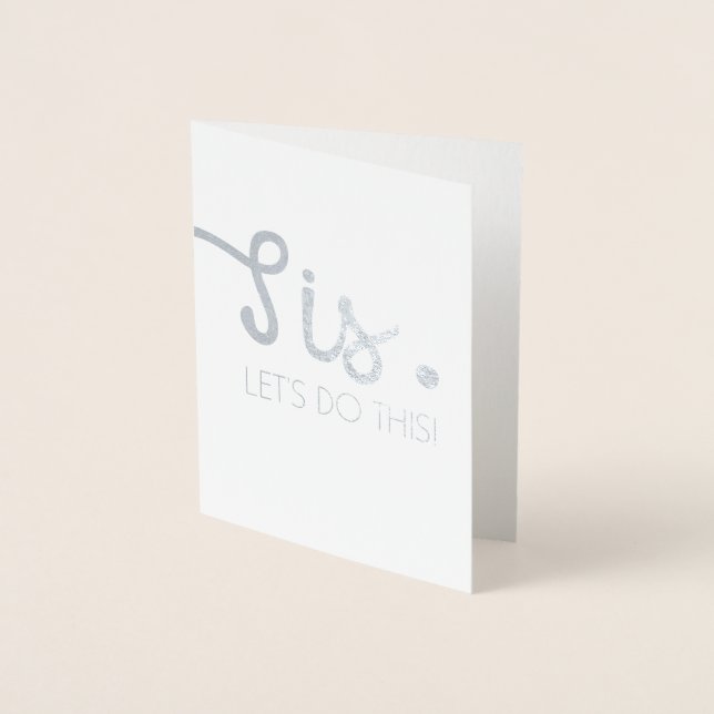 Carte Dorée Sis Let's Do This- Fun Bridesmaid ou une servante  (Devant)