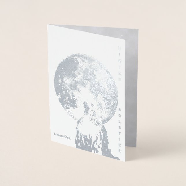 Carte Dorée Solstice d'hiver : Salutations de la nature (Devant)