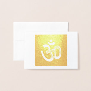 Carte Dorée Symbole OM Expression Personnelle
