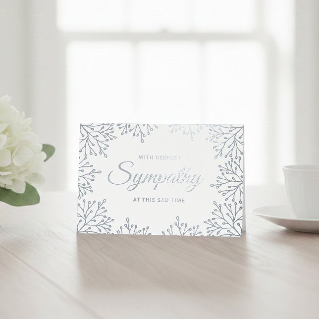Carte Dorée Sympathie florale élégante (Créateur téléchargé)
