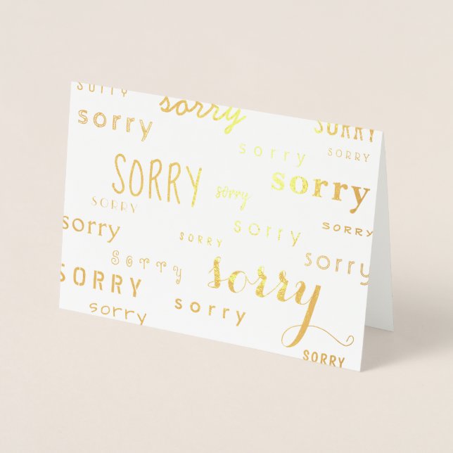 Carte Dorée tant de douleurs feuille d'or (Devant)