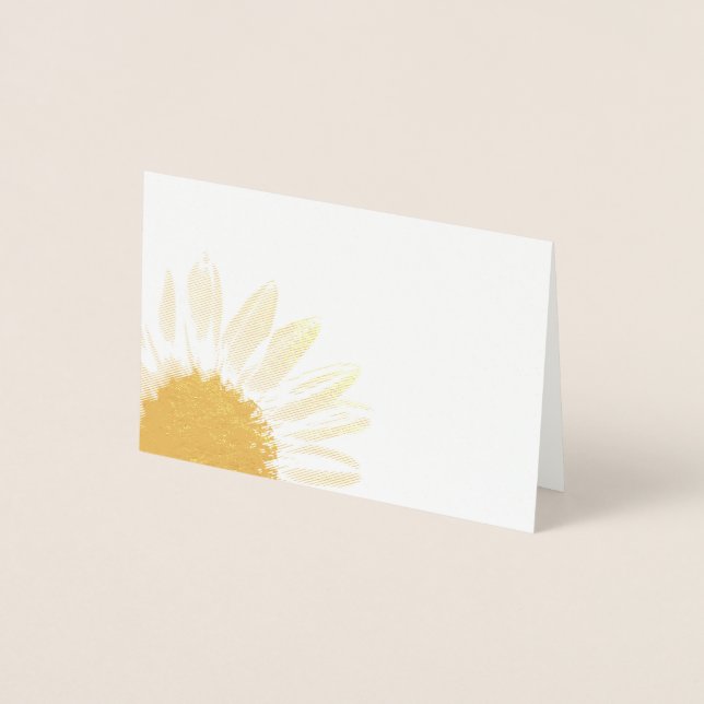 Carte Dorée Tournesol clair (Devant)