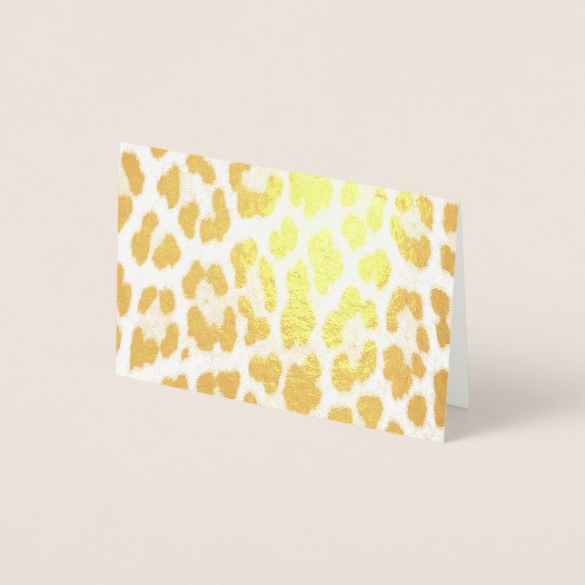 Carte Dorée trendy stylislisi wild safari leopard print (Devant)