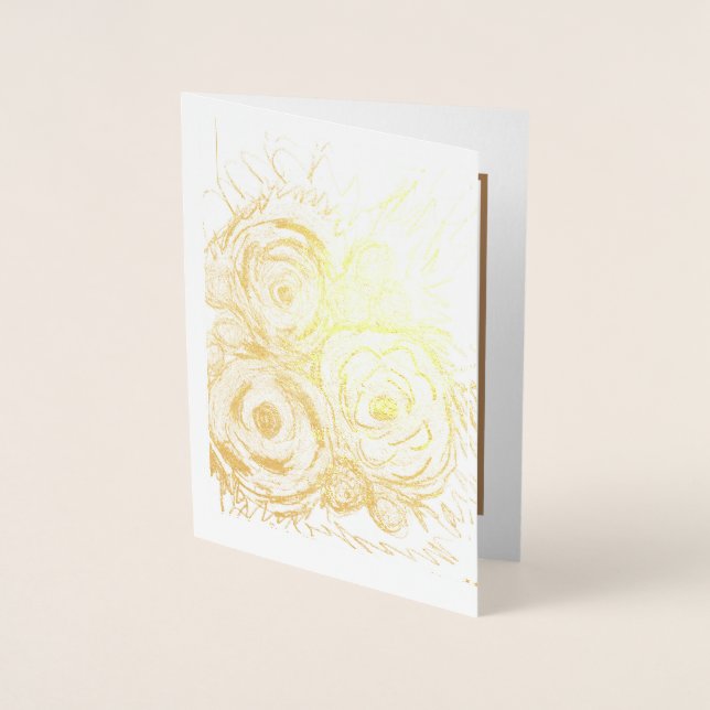 Carte Dorée Trois Rosas (Devant)