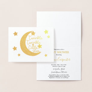 Carte Dorée Twinkle Twinkle Little Star Baby shower
