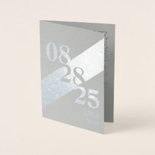 Carte Dorée Typographie et photo minimalistes Enregistrer la d