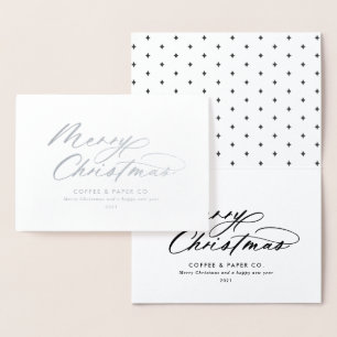 Carte Dorée Typographie moderne élégante script entreprise