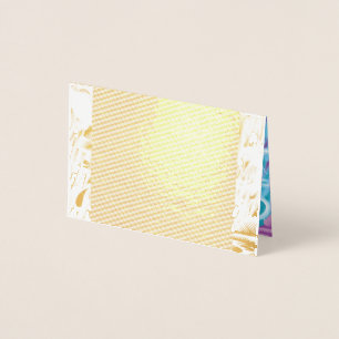 Carte Dorée Un design de textile vibrant mettant en vedette du