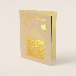 Carte Dorée Un manque de bonté Ravens Halloween Personnalisé