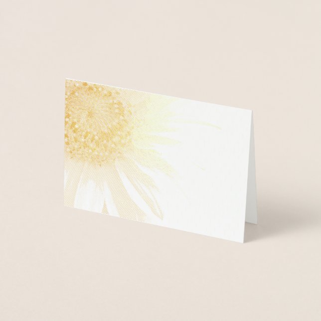 Carte Dorée Un tournesol (Devant)