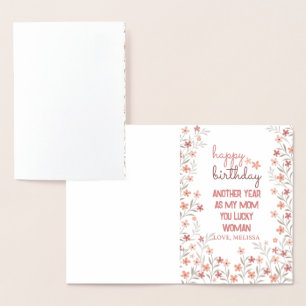 Carte Dorée Une autre année en tant que ma mère, quelle femme