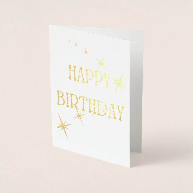 Carte Dorée ✨ une étoile d'or Merci sur un million (Devant)