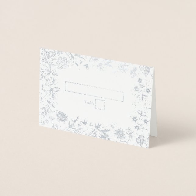 Carte Dorée Véritable Mariage à huile d'argent (Devant)