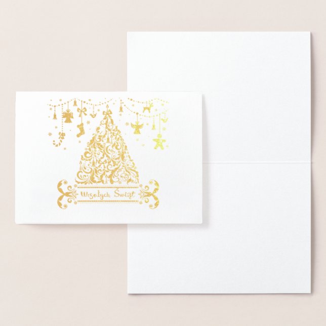 Carte Dorée Wesołych Świąt (Affichage)