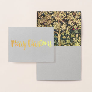 Carte Dorée William Morris Arbre De Vie Vintage Pré-Raphaélite