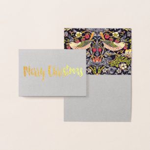 Carte Dorée William Morris Strawberry Thief Floral Art nouveau