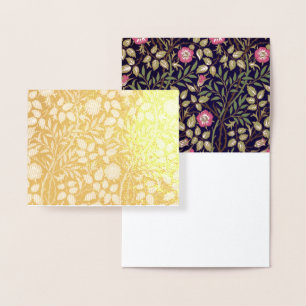 Carte Dorée William Morris Sweet Briar Art Nouveau Floral
