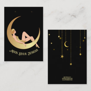 Carte d'oreille Lune vintage