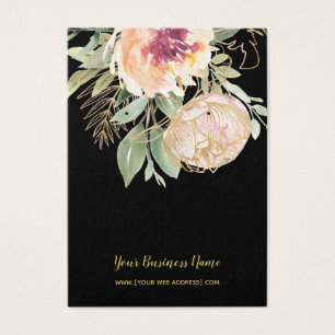 Carte d'oreille personnalisée Fleurs d'aquarelle r