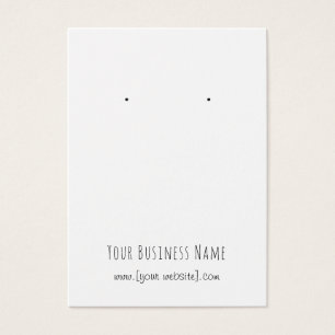 Carte d'oreille personnalisée simple écriture manu