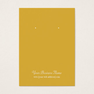 Carte d'oreille personnalisée simple Gold Plain