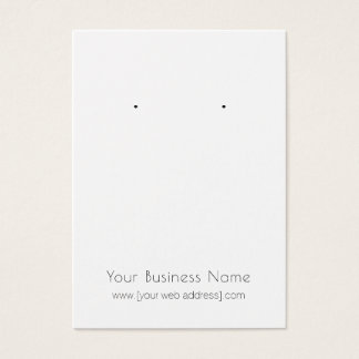 Carte d'oreille personnalisée simple moderne