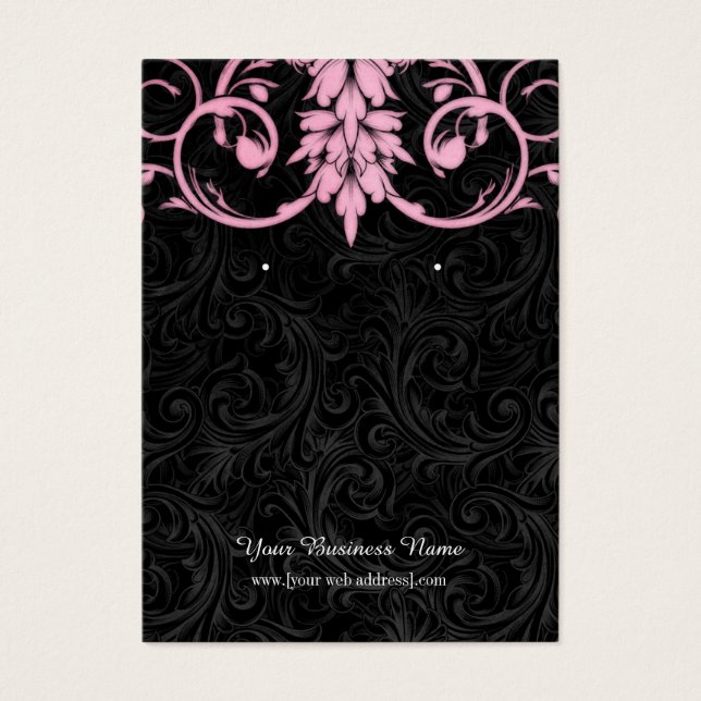 Carte d'oreille Vintage rose (Devant)