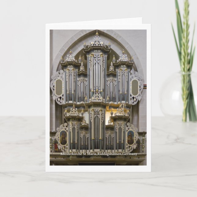 Carte d'orgue Klosterkirche St Maria (verticale) (Devant)