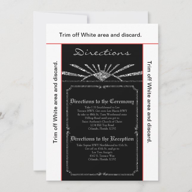 Carte d'orientation 3,5x6 Art déco Roaring 20s GAT (Devant)