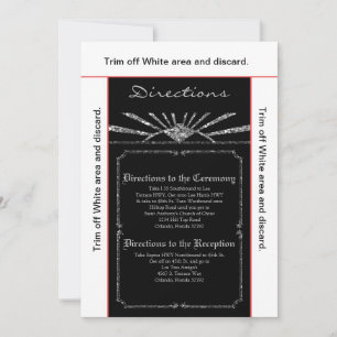 Carte d'orientation 3,5x6 Art déco Roaring 20s GAT