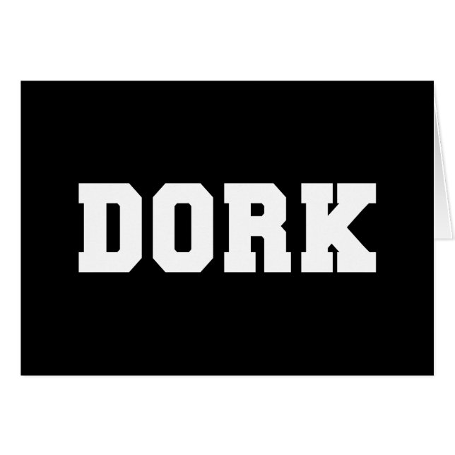 CARTE DORK (Devant horizontal)