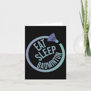 Carte Dormir Manger Badminton Répéter 1