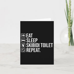 Carte Dormir Skibidi Toilet Répéter Funny Skibidi Toil