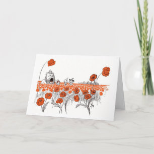 Carte Dorothy dans le champ de pavot