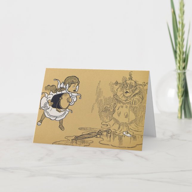 Carte Dorothy melting Wicked sorch Wizard de Oz (Devant)