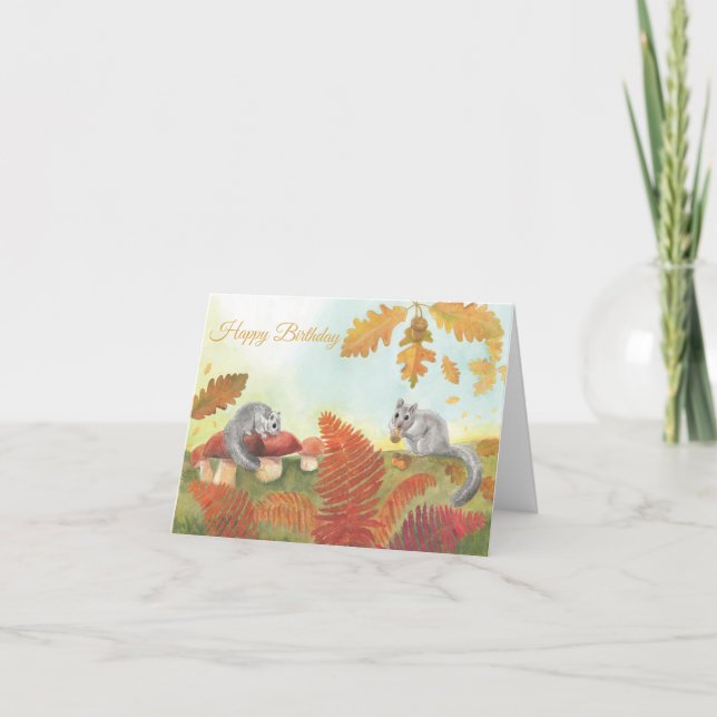 Carte Dorsouris comestible (Glis glis) Anniversaire pers (Devant)