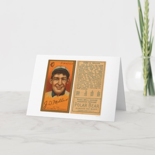 Carte Dots Miller Pirates Baseball 1911 (Devant)