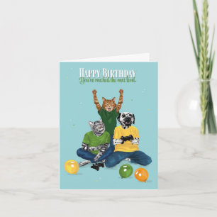 Carte Dotty Dog et Kitty jeu vidéo Niveau suivant Annive