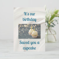 Carte double anniversaire